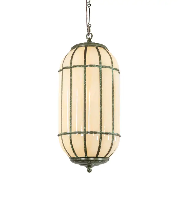 This barrel shaped pendant features an eye-catching visual element with timeless appeal. A curvaceous Botticino Idalight diffuser is enhanced with a Tarnished Copper finish. The overall height ranges from 41 to 72 inches as the chain length can be easily adjusted in the field to accommodate your specific lighting application needs. Handcrafted by highly skilled artisans in our 180;000 square manufacturing facility in Yorkville; New York. Diffuser colors; metal finishes and sizes can be customized. UL and cUL listed for dry and damp locations.