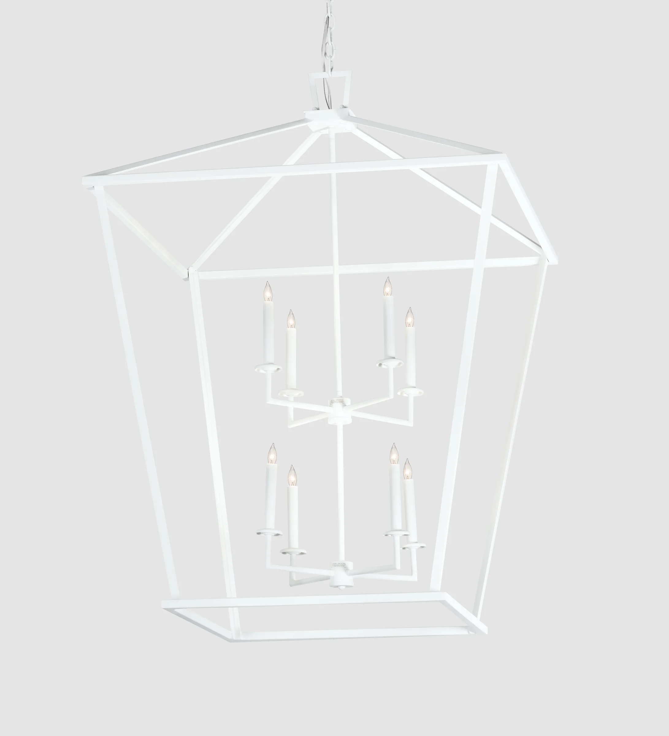 Kitzi Eight Light Pendant in Matte White