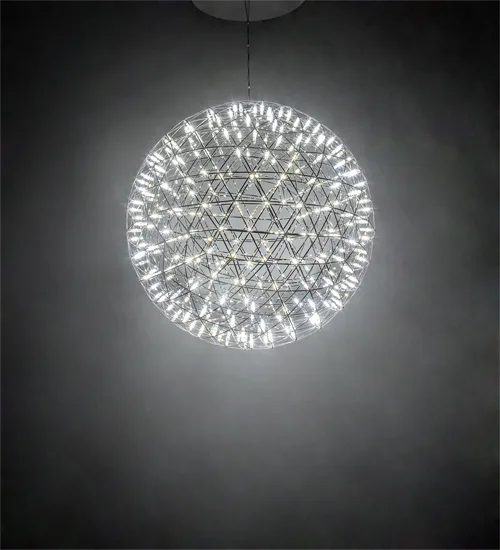 35" Wide Geosphere Pendant