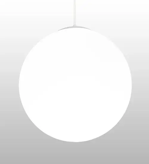 Please note! The large white globe is manufactured in such a way that there is a varying level of translucency. Some may consider the unavoidable dark spot located at the very bottom of the pendant an acceptable variation in the material while others may not. There is an option to order this item with a material that does not show a dark halo ring at the bottom pole. That option will have a seam that some may consider unacceptable. Collection: Bola Finish: White Glass: Statuario Idalight Width: 18.00" Height: 21.00" Length: 18.00" Weight: 7.00 lb Number of Bulbs: 3 Maximum Wattage: 16.00 W Bulb Type: A19 Bulb Base: E26 Light Source: LED Material: Steel Country of Origin: USA Safety Listing: Damp Safety Rating: Damp LED - alternate view