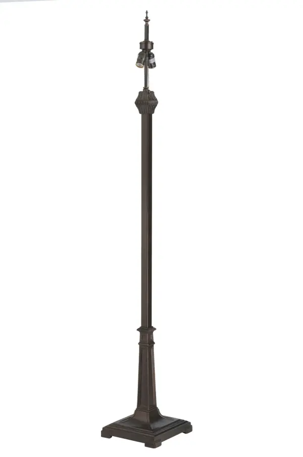 Every Meyda Tiffany item is a unique handcrafted work of art. Natural variations in the wide array of materials that we use to create each Meyda product make every item a masterpiece of its own. Photographs are a general representation of the product. Colors and designs will vary. Collection: Mission Finish: Mahogany Bronze Glass: Mauve,Green,Chocolate,Beige Width: 15.00" Height: 67.50" Length: 10.50" Weight: 17.50 lb Number of Bulbs: 2 Maximum Wattage: 60.00 W Bulb Type: A19 Bulb Base: E26 Material: Zinc Country of Origin: USA Safety Listing: Dry Safety Rating: Dry