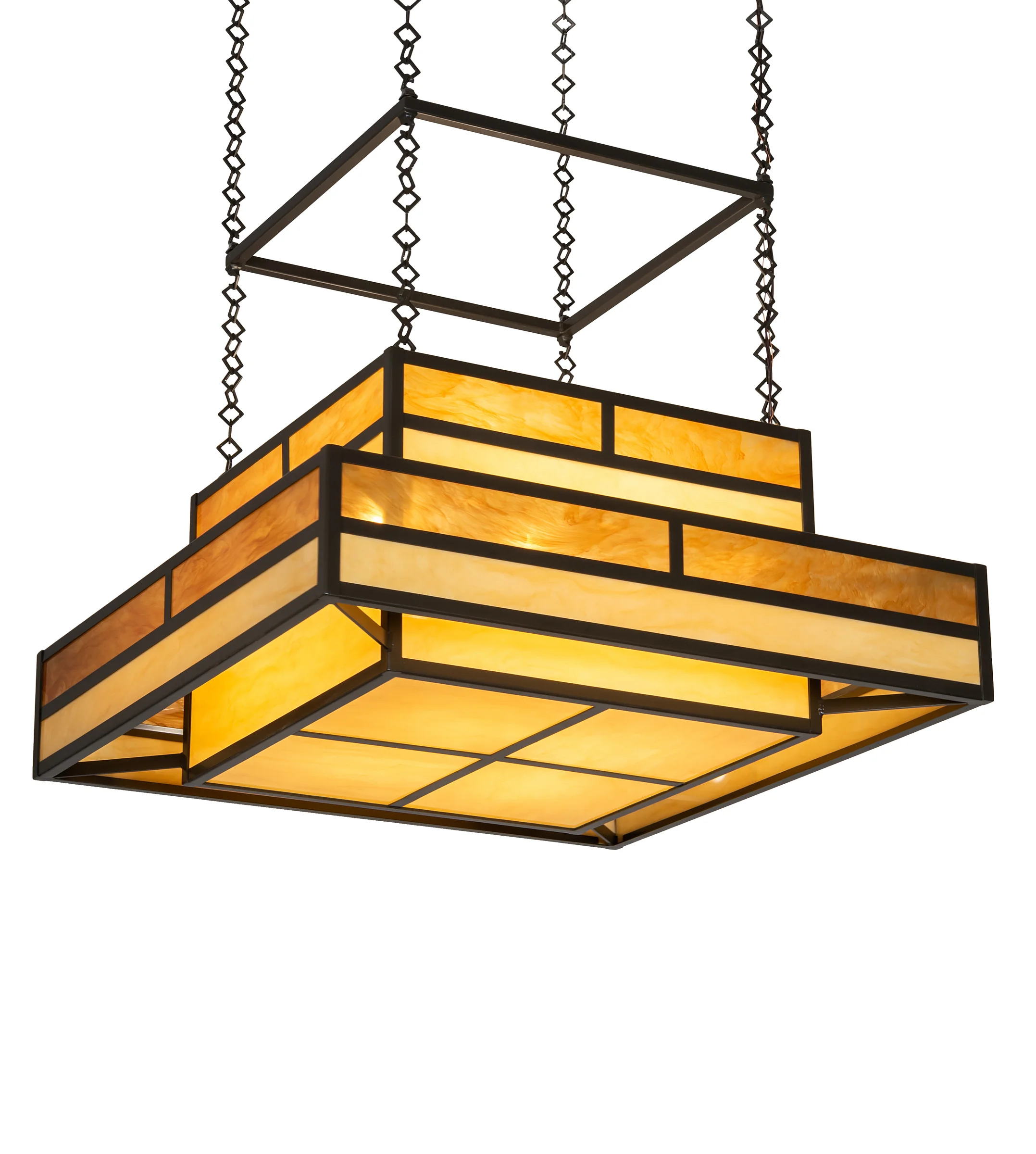Hyde Park Eight Light Pendant in Timeless Bronze