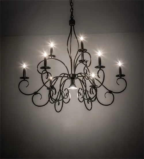 40" Wide Grace 10 Light Chandelier