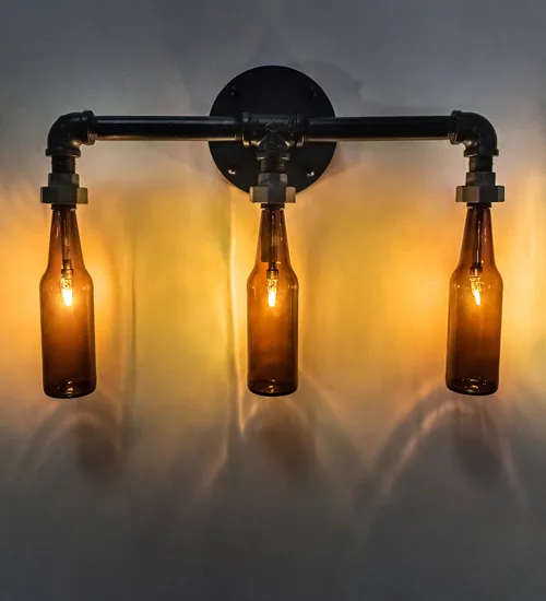 20" Wide PipeDream 3 Light Wall Sconce