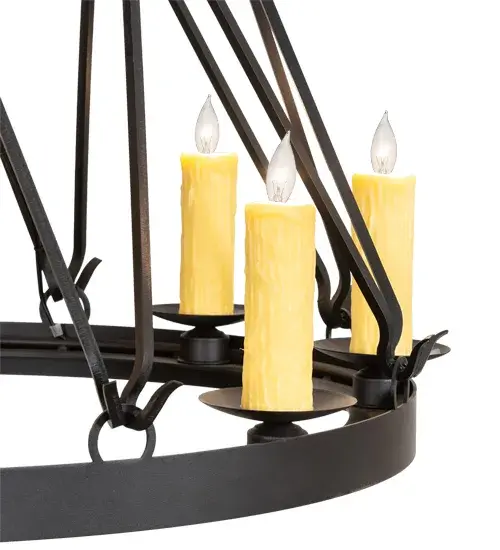 36" Wide Lakeshore 12 Light Two Tier Chandelier - Image 8