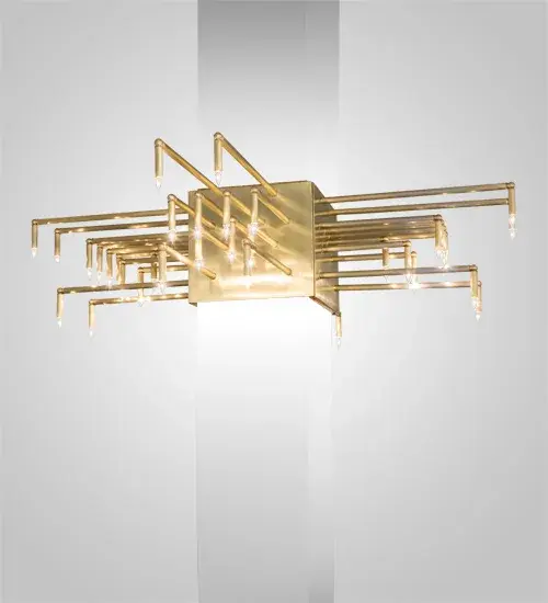 This Lighting System was custom made of Solid Brass to wrap around a column. The massive fixture is featured in a Brushed and Waxed Brass finish and perfectly designed for nearly any sized column. This architecturally styled, custom designed column-surround light system features a sturdy banded frame designed with 44 bulbs to provide down lighting. Domestically Produced in our 180,000 sq ft manufacturing facility in Yorkville, NY. UL and cUL listed for dry and damp locations. Column not included. Collection: Barrett Finish: Brushed/Waxed Brass Width: 80.00" Height: 18.00" Length: 80.00" Weight: 144.00 lb Number of Bulbs: 44 Maximum Wattage: 8.00 W Bulb Type: B10 Bulb Base: E12 Material: Brass Country of Origin: USA Safety Rating: Damp