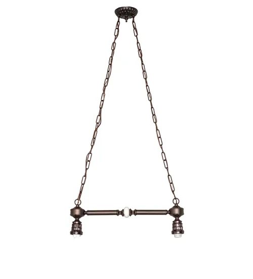 23" Long Victorian 2 Light Island Pendant Hardware