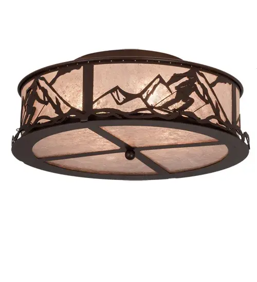 22" Wide Alpine Semi-Flushmount - Image 2