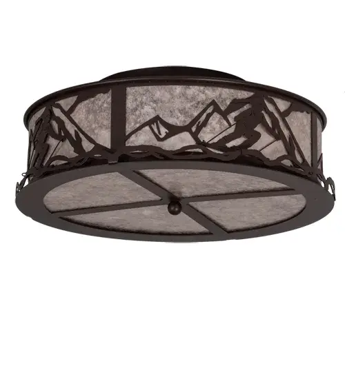 22" Wide Alpine Semi-Flushmount - Image 3