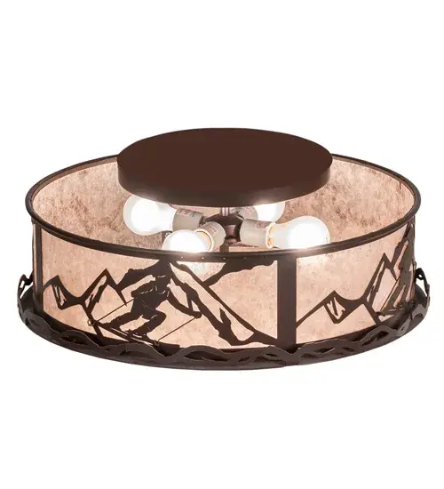 22" Wide Alpine Semi-Flushmount - Image 4