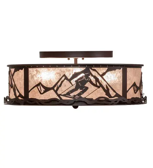 22" Wide Alpine Semi-Flushmount - Image 5