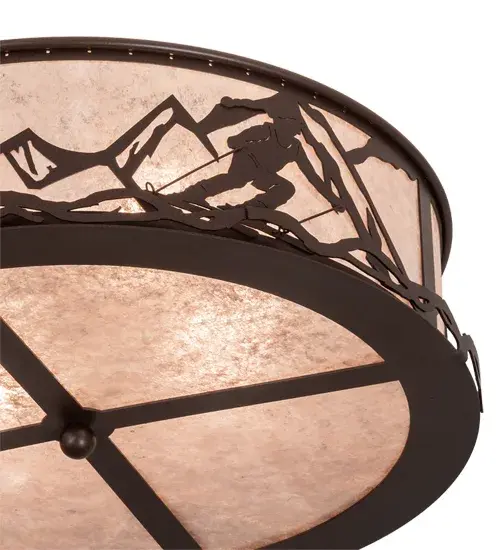 22" Wide Alpine Semi-Flushmount - Image 8