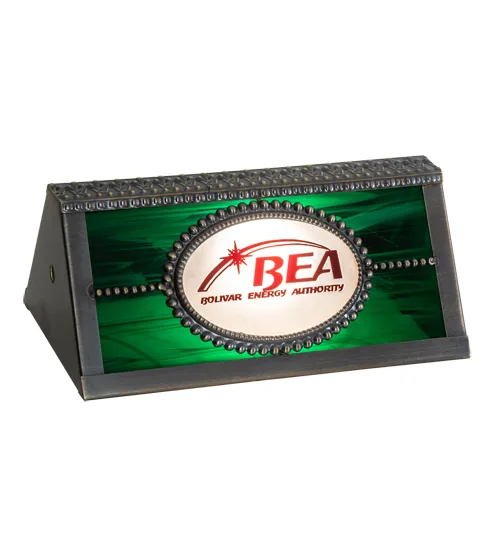 9" Long Personalized BEA Banker's Shade