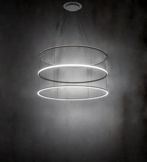 66" Wide Anillo Halo 3 Ring Cascading Pendant
