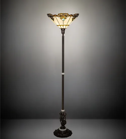 74" High Shell with Jewels Floor Lamp