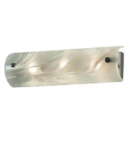 The material is Steel and Glass. The finish is Extreme Chrome. The glass is Blanco Swirl. - alternate view