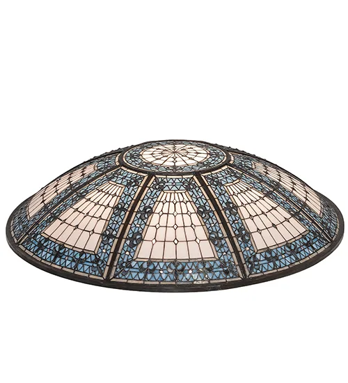 40" Wide Fleur-de-lis Dome Shade