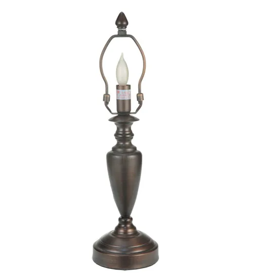 Simple One Light Table Base in Mahogany Bronze
