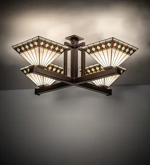 The Diamond Band Mission by Meyda Lighting - Image 1