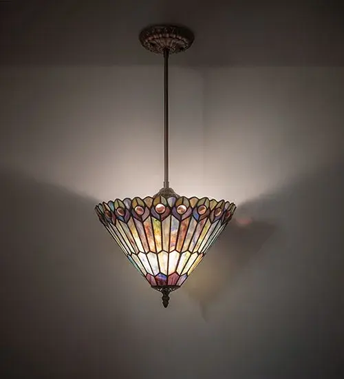 The Tiffany Jeweled Peacock by Meyda Lighting - Image 1