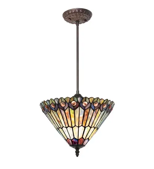 The Tiffany Jeweled Peacock by Meyda Lighting - Image 2