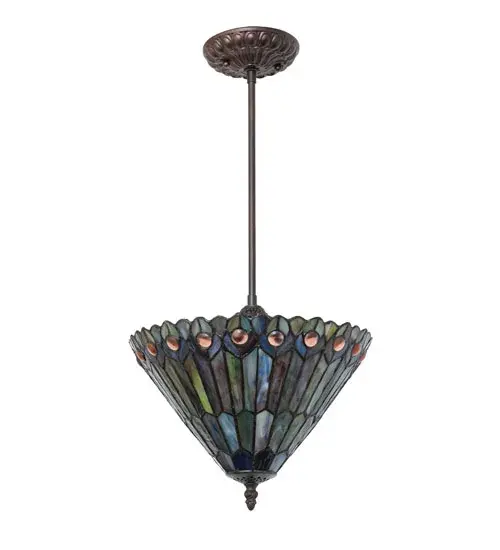 The Tiffany Jeweled Peacock by Meyda Lighting - Image 3