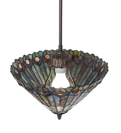 The Tiffany Jeweled Peacock by Meyda Lighting - Image 4