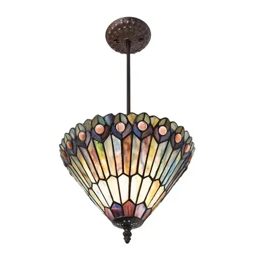 The Tiffany Jeweled Peacock by Meyda Lighting - Image 6