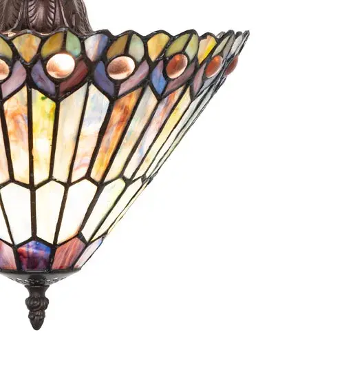The Tiffany Jeweled Peacock by Meyda Lighting - Image 8