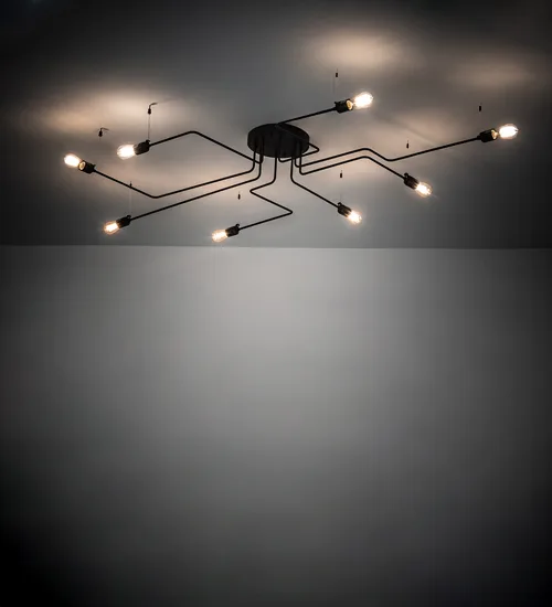 79" Long PipeDream Alva 8 Light Flushmount