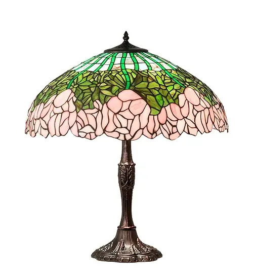 26" High Tiffany Cabbage Rose Table Lamp - Image 2