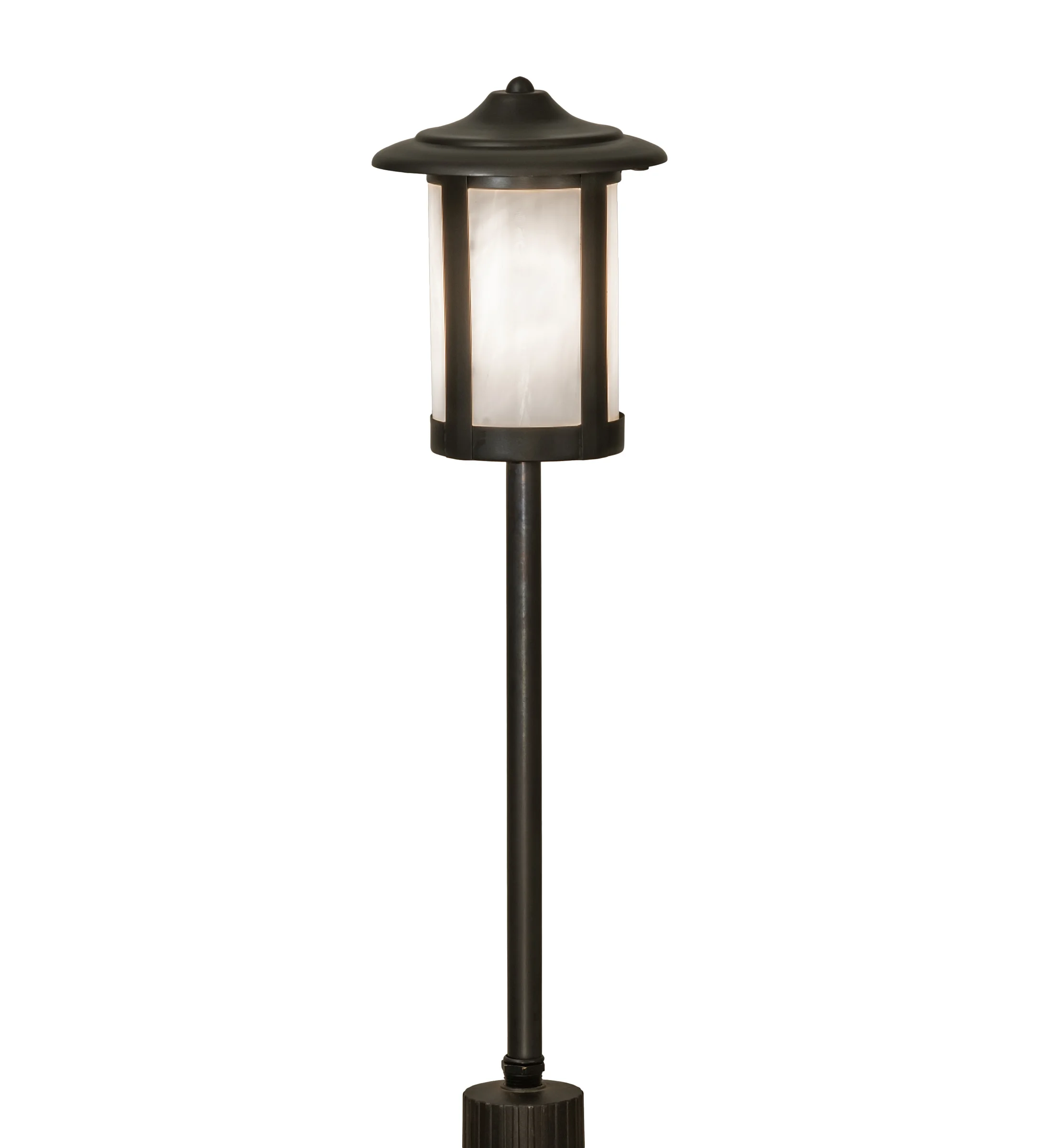 Fulton One Light Landscape Fixture in Craftsman Brown