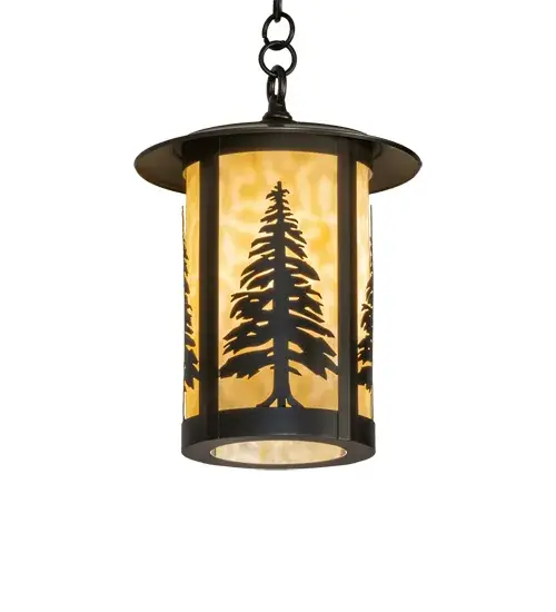 Handcrafted of Brass with exquisite beauty for both interior and outdoor lighting applications. This stunning cylindrical lantern features a Beige Art Glass lens that is enhanced with a Craftsman Brown finish. Align this mini pendant in groups for illuminating exterior covered entryways and under eaves in timber homes, modern farmhouses, and other spaces from Traverse City, Michigan, to Lake Tahoe, Nevada, to Lake Geneva, Wisconsin. The overall height ranges from 19 to 37 inches, as the chain can easily be adjusted in the field to meet your lighting specifications. The Fulton Tall Pines Mini Pendant is featured in our American-made, American-designed, handcrafted Craftsman Signature Series and manufactured in Yorkville, New York. UL and cUL listed for dry, damp and wet locations. Our Build Your Own Craftsman Signature Series features unlimited combinations of styles. The collection is called Build Your Own because it is fully configurable and customizable from size and design to finish and lens color. Choose from a multitude of style options, or send us your own concept today! Call today to learn how to use the configuration tool available on our website for an instant item number! Collection: Fulton Finish: Craftsman Brown Glass: Beige Art Glass Width: 10.00" Height: 19.00" Length: 10.00" Weight: 7.00 lb Number of Bulbs: 1 Maximum Wattage: 60.00 W Bulb Type: A19 Bulb Base: E26 Material: Brass Country of Origin: USA Safety Rating: Wet - alternate view
