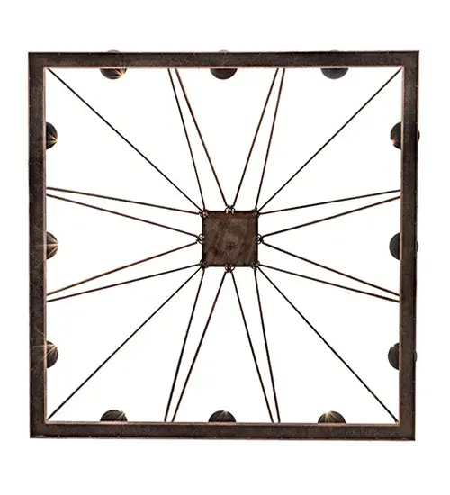 60" Square Retreat 12 Light Chandelier - Image 7