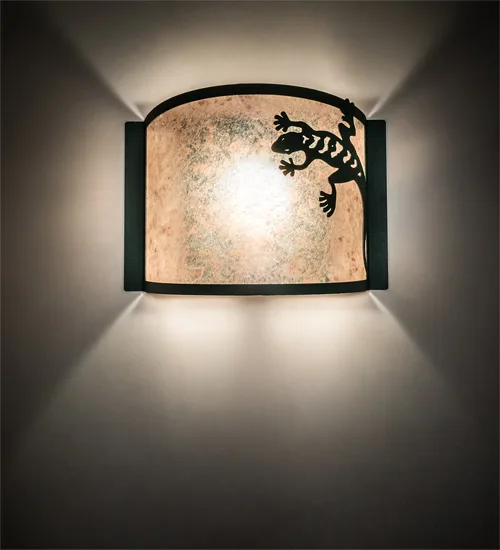 11" Wide Gecko Wall Sconce