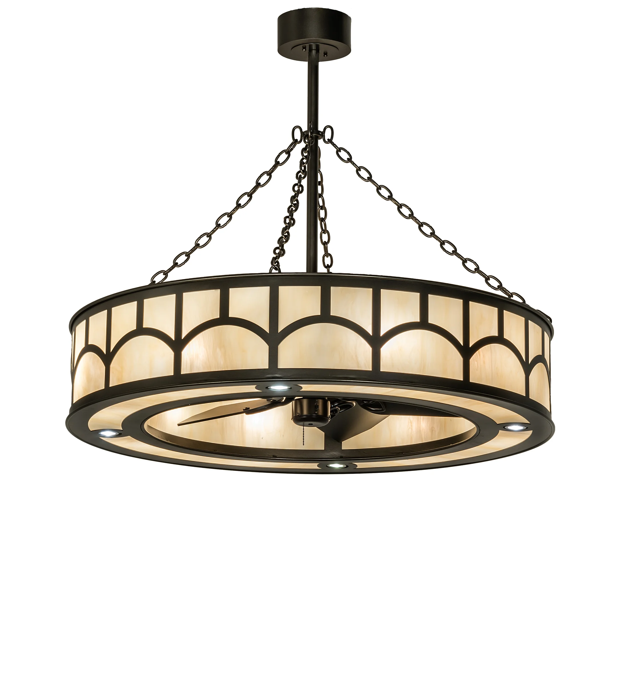 Mission 12 Light Chandel-Air in Exterior Oil Rubbed Bronze