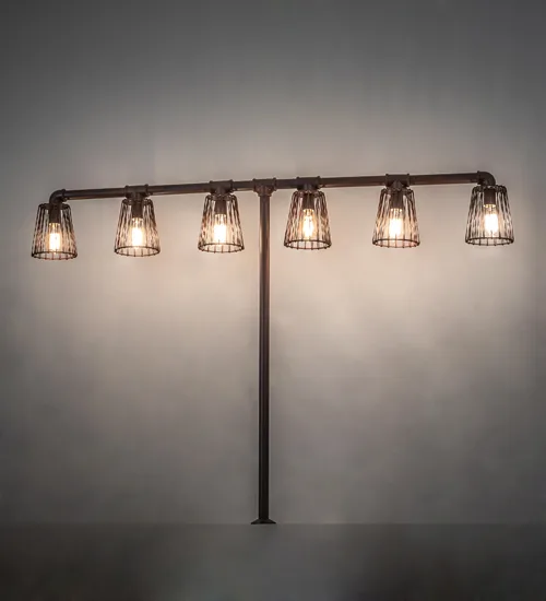 48" High X 65" Wide PipeDream 6 Light Table Lamp