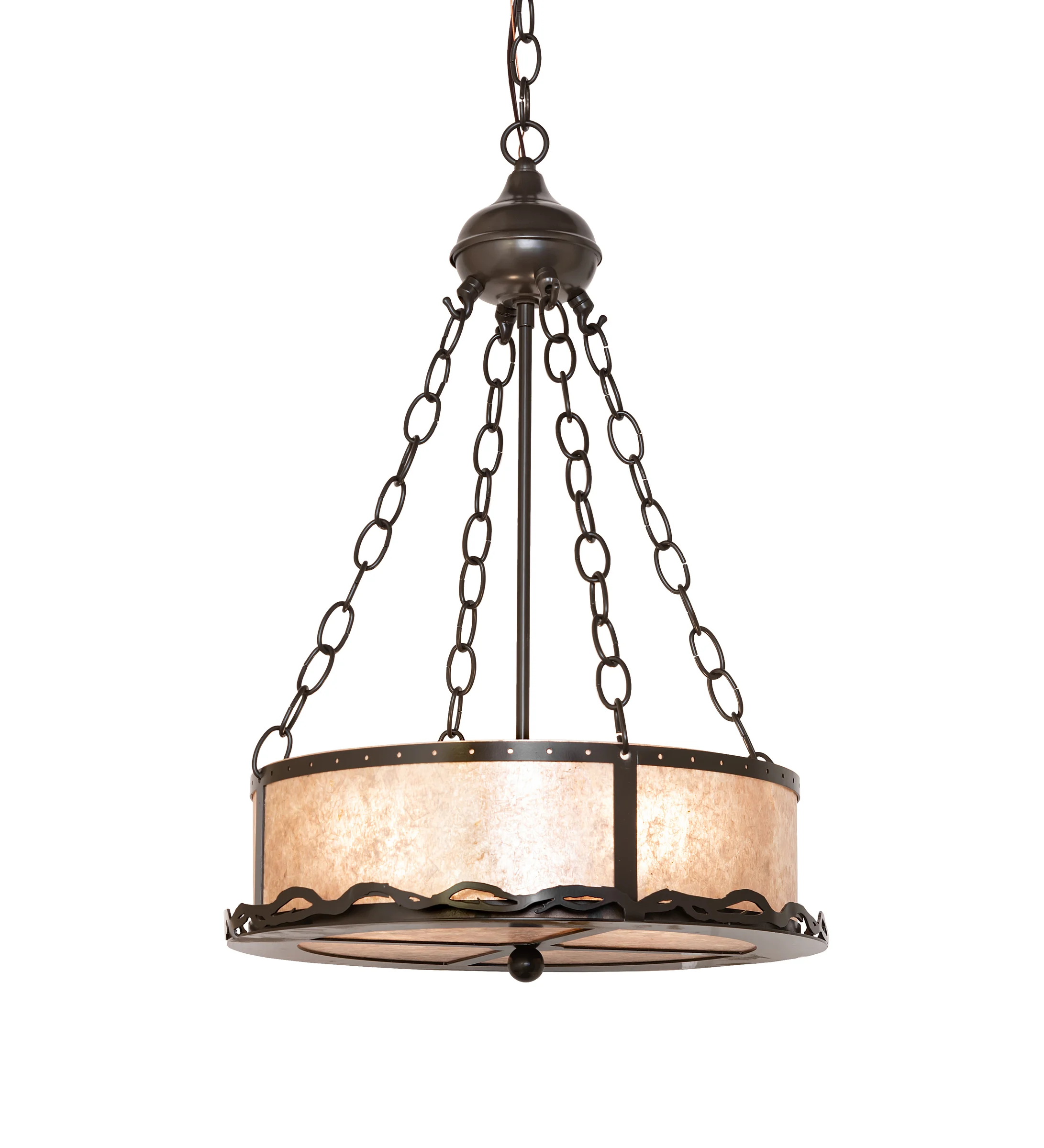 Branch Two Light Inverted Pendant in Timeless Bronze