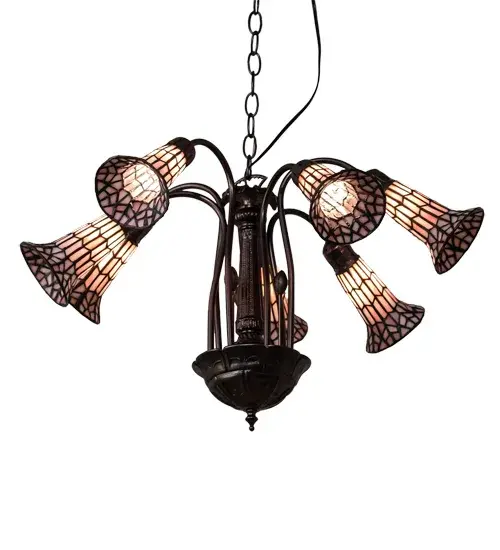 The Meyda Tiffany - Stained Glass Pond Lily by Meyda Lighting - Image 5