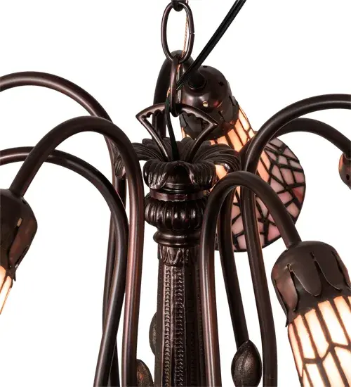 The Meyda Tiffany - Stained Glass Pond Lily by Meyda Lighting - Image 8