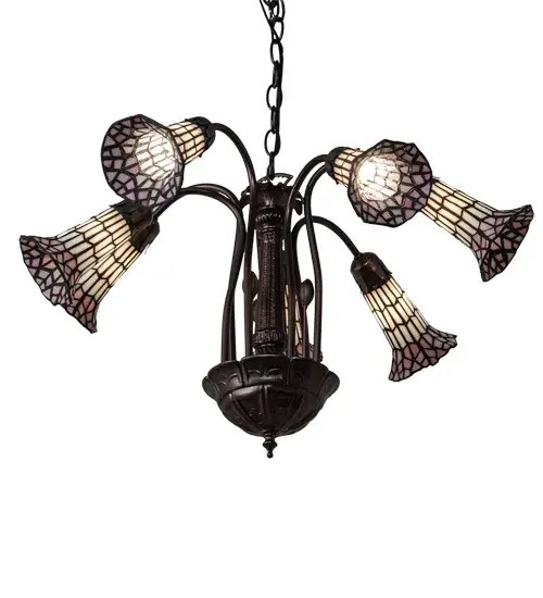 The Meyda Tiffany - Stained Glass Pond Lily by Meyda Lighting - Image 6