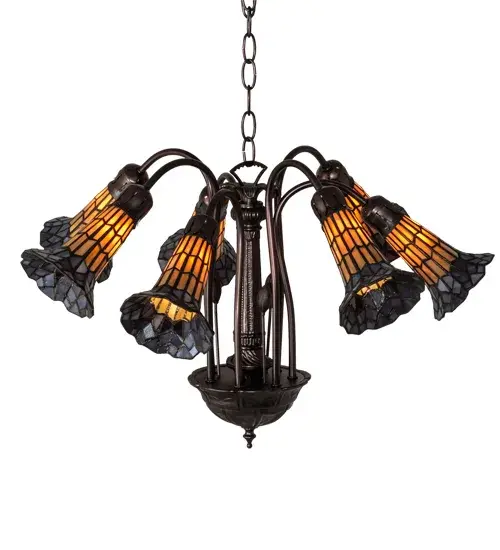 The Meyda Tiffany - Stained Glass Pond Lily by Meyda Lighting - Image 4