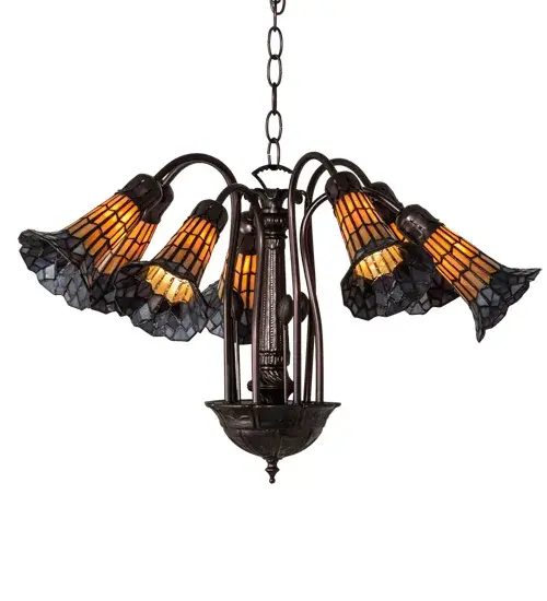 The Meyda Tiffany - Stained Glass Pond Lily by Meyda Lighting - Image 5