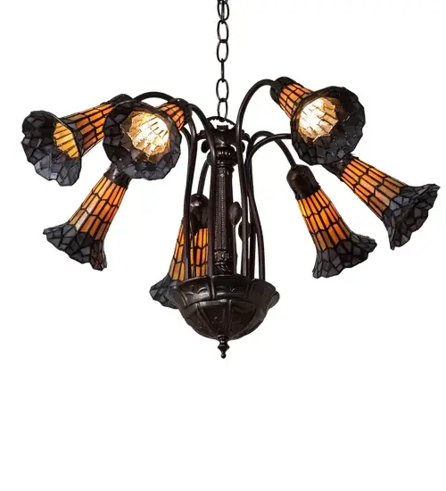 The Meyda Tiffany - Stained Glass Pond Lily by Meyda Lighting - Image 6