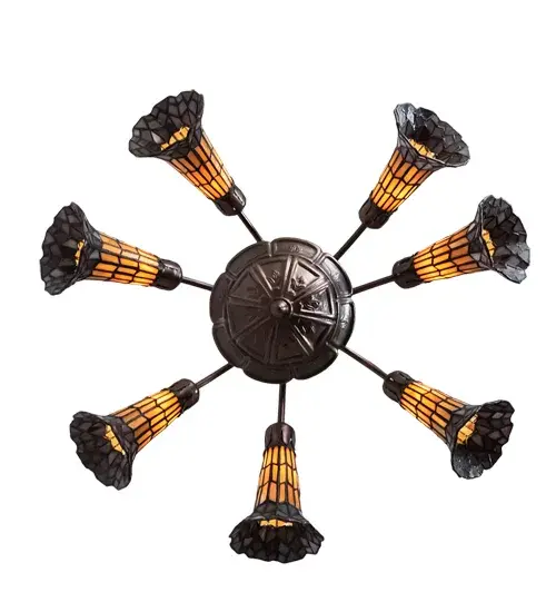 The Meyda Tiffany - Stained Glass Pond Lily by Meyda Lighting - Image 7