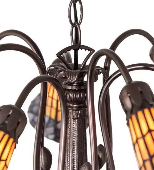 The Meyda Tiffany - Stained Glass Pond Lily by Meyda Lighting - Image 9