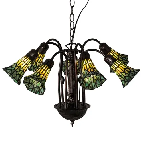 The Meyda Tiffany - Stained Glass Pond Lily by Meyda Lighting - Image 4