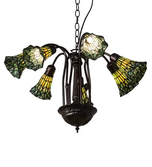 The Meyda Tiffany - Stained Glass Pond Lily by Meyda Lighting - Image 5
