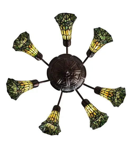 The Meyda Tiffany - Stained Glass Pond Lily by Meyda Lighting - Image 6