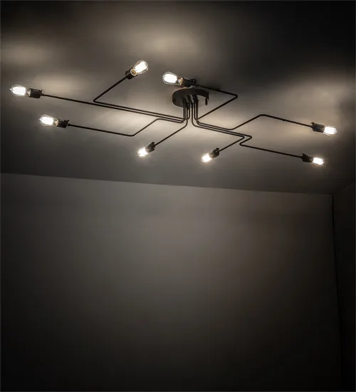 79" Long PipeDream Alva 8 Light Flushmount